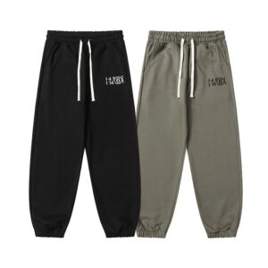 maison margiela drawstring jogger pants+green and black