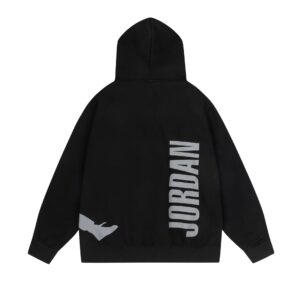 jordan new release fleece hoodie（white and black）