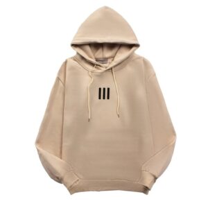 beige graphic hoodie