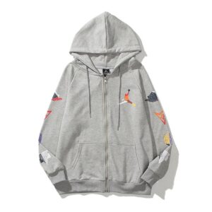air jordan print hoodie jacket
