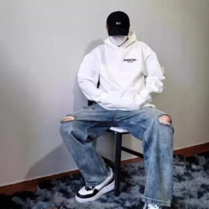 essentials printed hoodie