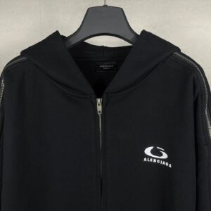 balenciaga black stripe hoodie