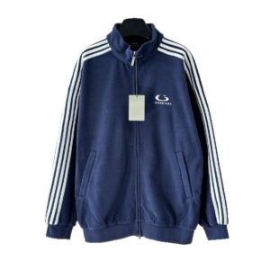 balenciaga fleece jacket multi color