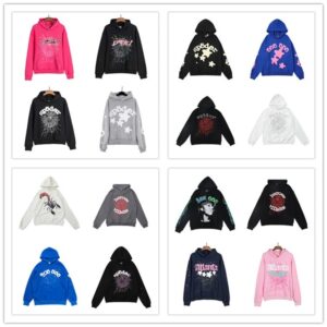 sp5der graphic hoodie multicolor