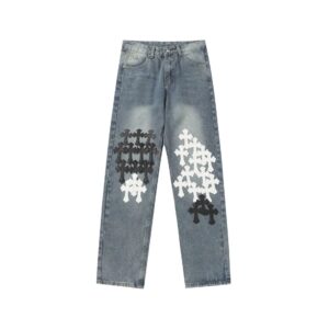chromehearts denim pants