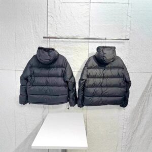 stussy puffer jacket black