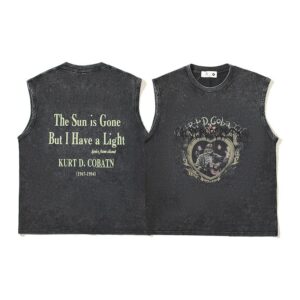 vintage rock sleeveless tops