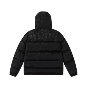 trapstar black detachable hood jacket