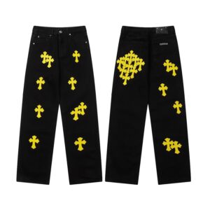 chrome hearts denim pants
