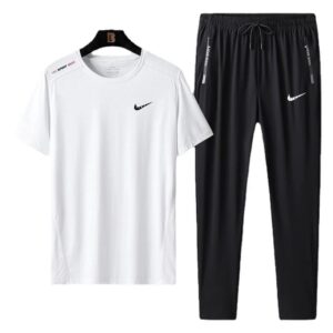 nike short sleeved sport set （ multiple colors）