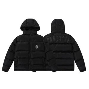 trapstar black detachable hood jacket