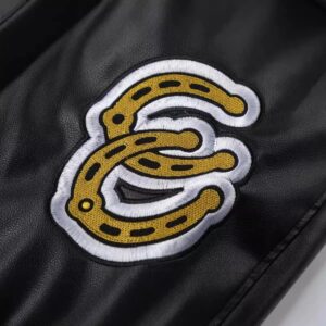 off white varsity jacket black