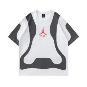 air jordan 2025 summer urban tee white gray and black gray