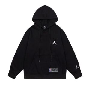 air jordan 2024 fleece hoodie ( gray and black)