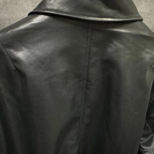 bl leather jacket unisex black