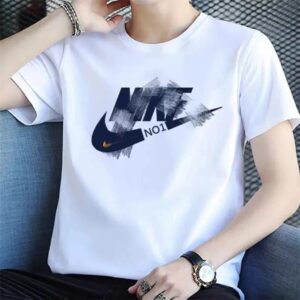 nike summer short sleeve tee（white and black）