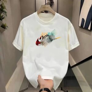 nike trendy cotton t shirt+white and black