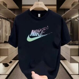nike cotton casual t shirt+white and black