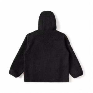 sureme embroidery hooded jacket black