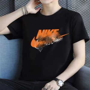 nike summer short sleeve tee（white and black）