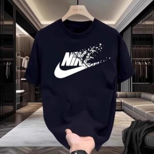 nike cotton casual t shirt+white and black