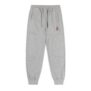 air jordan urban embroidered jogger pants （gray and black）