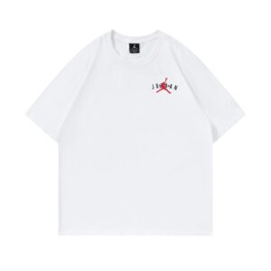 air jordan spring 2025 graphic tee (white and black)