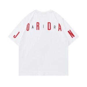 air jordan spring 2025 graphic tee (white and black)