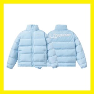 trapstar vintage couple jacket blue