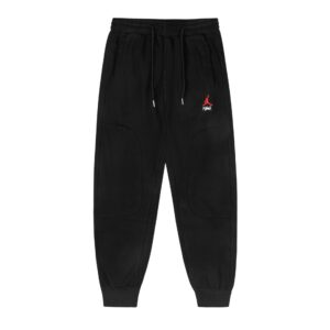 air jordan urban embroidered jogger pants （gray and black）