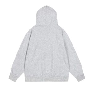 jordan flying plush hoodie (black and grey)