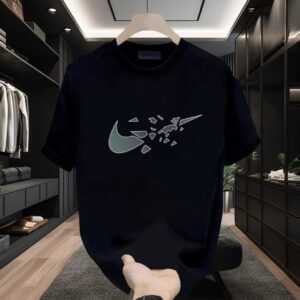 nike cotton heavyweight tee+ white and black
