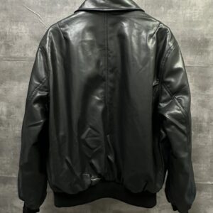 bl leather jacket unisex black