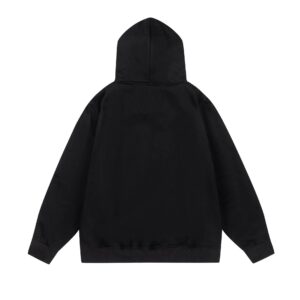 jordan flying plush hoodie (black and grey)