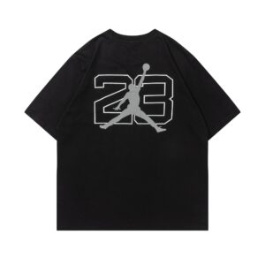 air jordan spring hip hop printed t shirt (white and black)