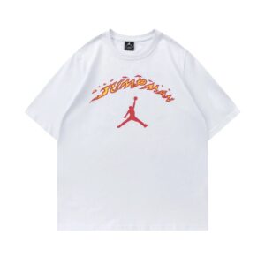 air jordan spring summer print tee (white and black)