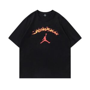 air jordan spring summer print tee (white and black)