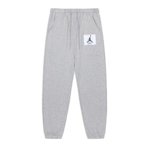 air jordan 2025 fall embroidered joggers (gray and black)
