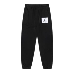 air jordan 2025 fall embroidered joggers (gray and black)