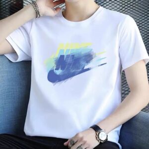 nike summer short sleeve tee（white and black）
