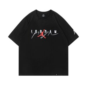 air jordan spring 2025 graphic tee (white and black)