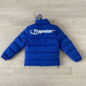 trapstar hyperdrive puffer jacket, blue