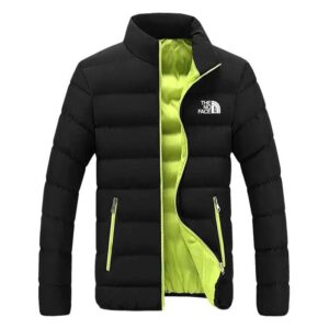 the north face multi color stand collar down jacket