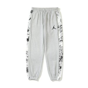 air jordan summer basketball pants gray and black