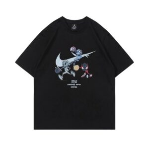 nike summer trendy t shirt（white and black）