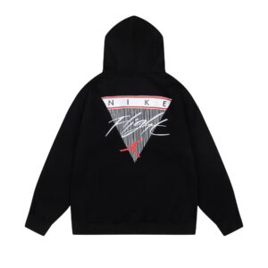 jordan 2024 fleece hoodie (white and black)