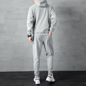 nike spring autumn casual tracksuit+gray and black a