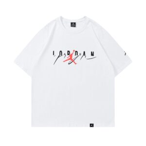 air jordan spring 2025 graphic tee (white and black)