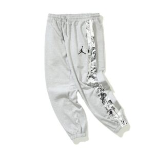 air jordan summer basketball pants gray and black