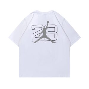 air jordan spring hip hop printed t shirt (white and black)